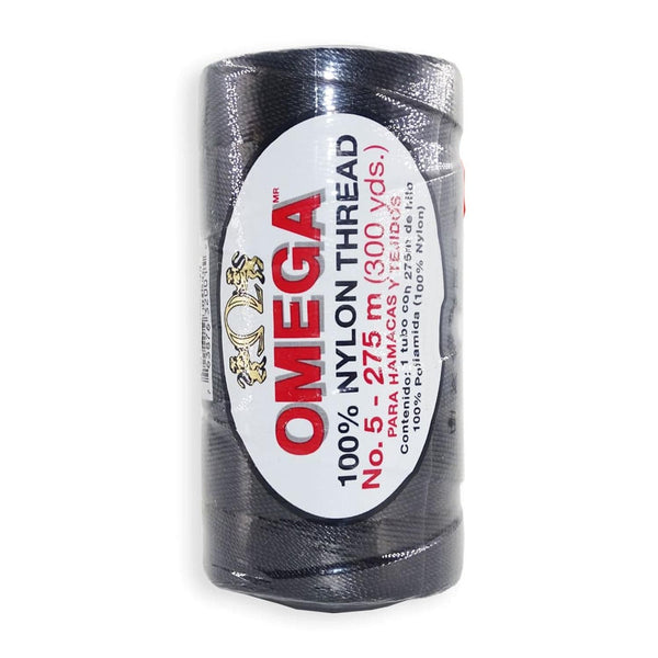 Omega OMEGA DISTRIBUIDORES DE HILO, S.A. DE C.V. HILO NYLON OMEGA NO.5 C/275M ART. 370 NEGRO #20*