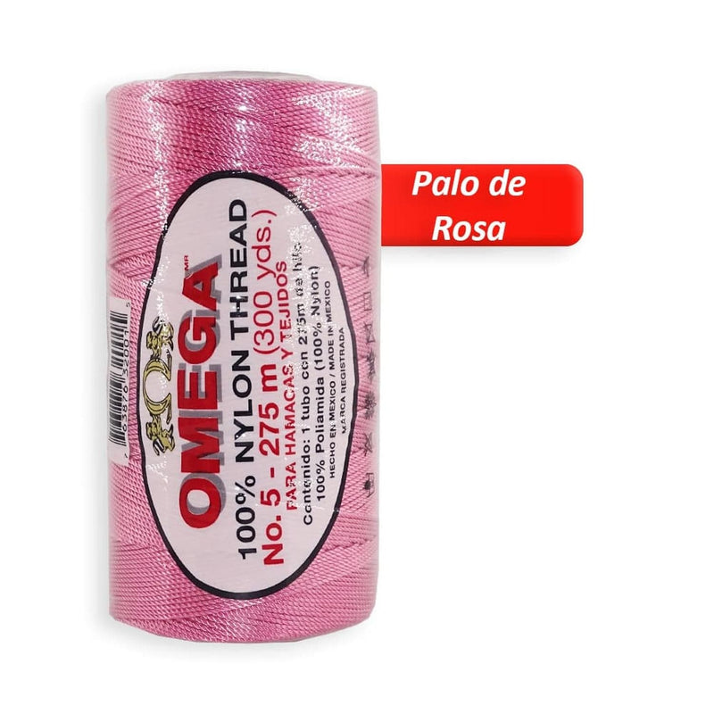 Omega OMEGA DISTRIBUIDORES DE HILO, S.A. DE C.V. HILO NYLON OMEGA NO.5 C/275M ART. 370 PALO DE ROSA