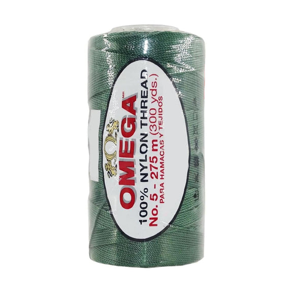 Omega OMEGA DISTRIBUIDORES DE HILO, S.A. DE C.V. HILO NYLON OMEGA NO.5 C/275M ART. 370 VERDE BOSQUE #48*