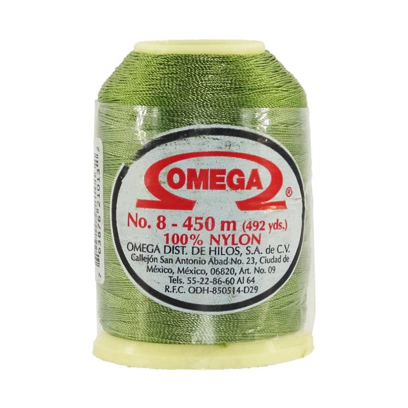 Omega OMEGA DISTRIBUIDORES DE HILO, S.A. DE C.V. HILO NYLON OMEGA NO.8 C/450M VERDE MUSGO