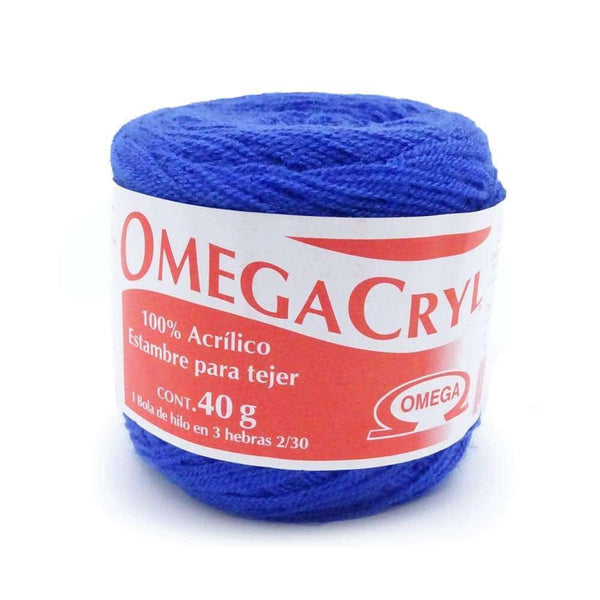 Omega OMEGA DISTRIBUIDORES DE HILO, S.A. DE C.V. HILO OMEGACRYL 2/30 40G AZUL REY #68