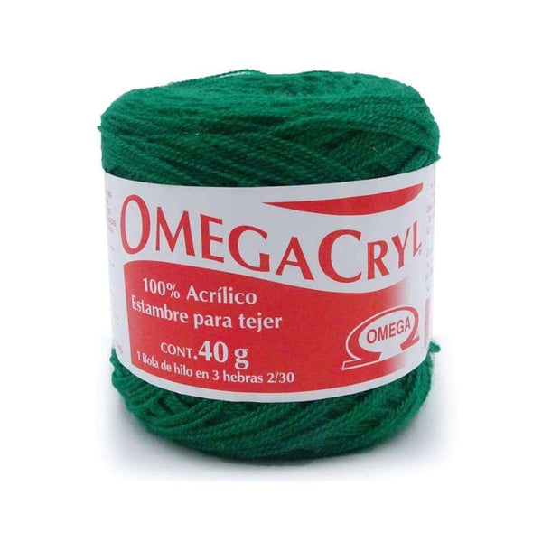 Omega OMEGA DISTRIBUIDORES DE HILO, S.A. DE C.V. HILO OMEGACRYL 2/30 40G VERDE BANDERA #25