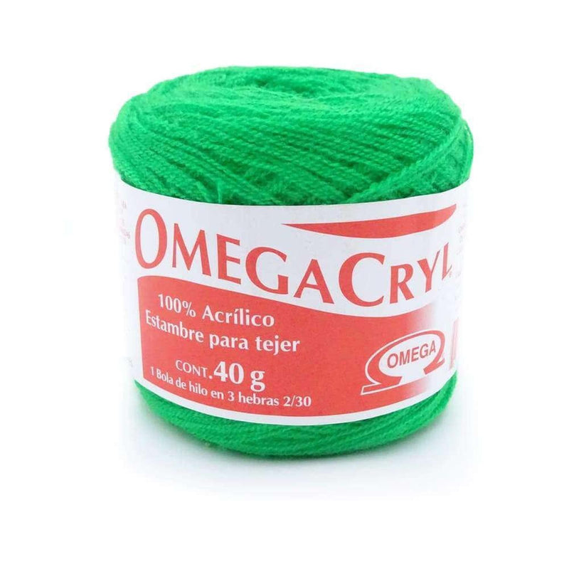 Omega OMEGA DISTRIBUIDORES DE HILO, S.A. DE C.V. HILO OMEGACRYL 2/30 40G VERDE PASTO