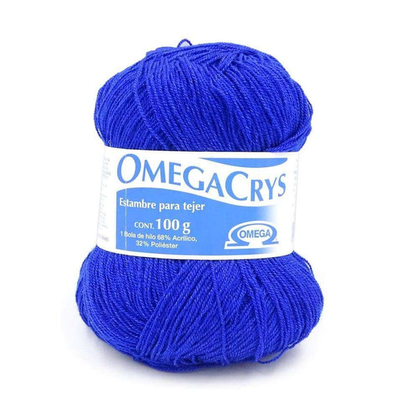 Omega OMEGA DISTRIBUIDORES DE HILO, S.A. DE C.V. HILO OMEGACRYS DE 100G #214 AZUL REY*