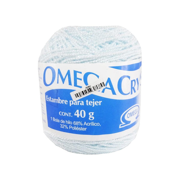 Omega OMEGA DISTRIBUIDORES DE HILO, S.A. DE C.V. HILO OMEGACRYS DE 40G #219 AZUL BEBE*