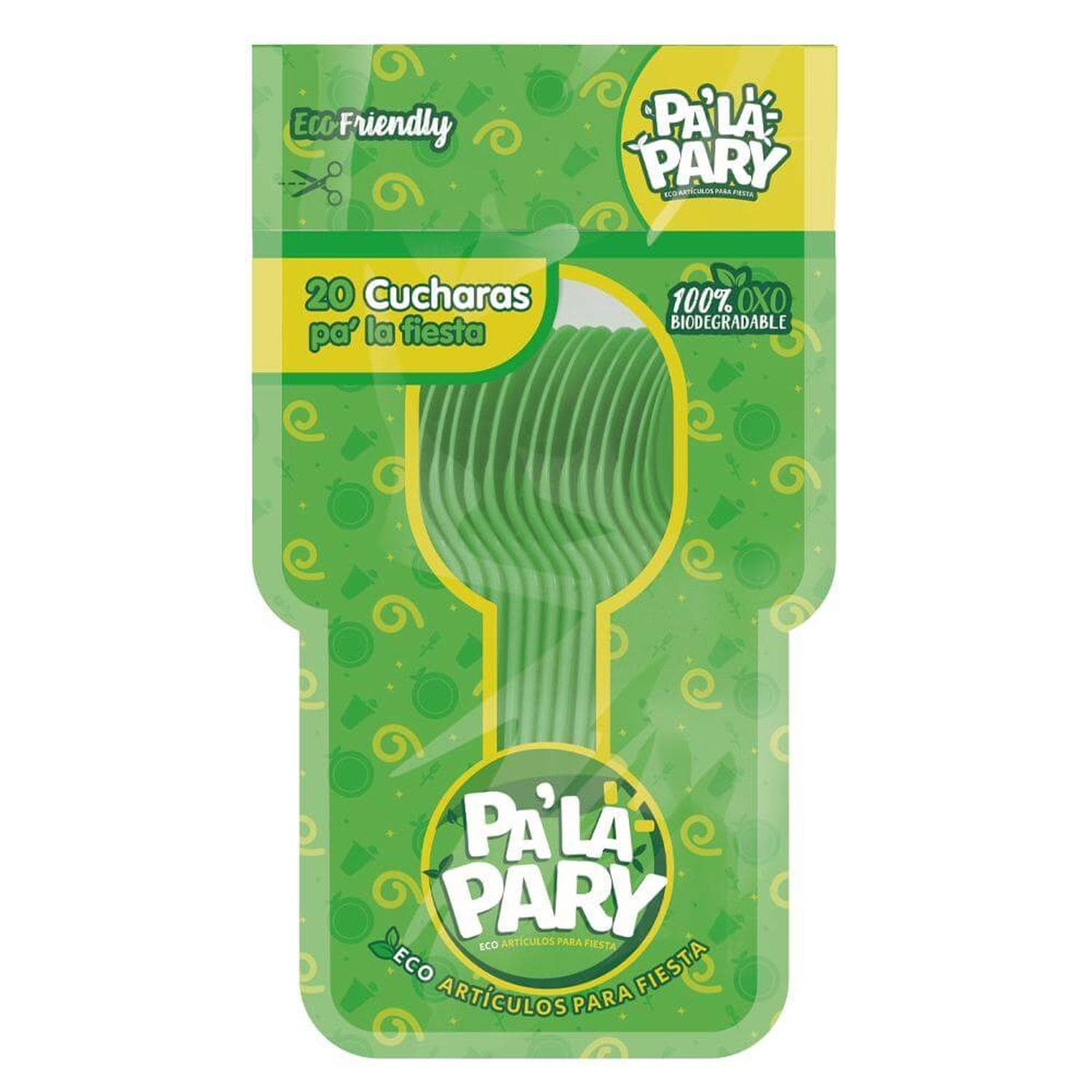 Pa´La Pary FABRICAS SELECTAS DEL CENTRO, S.A. DE C.V. CUCHARA PLASTICO PALA PARY VERDE KIWI
