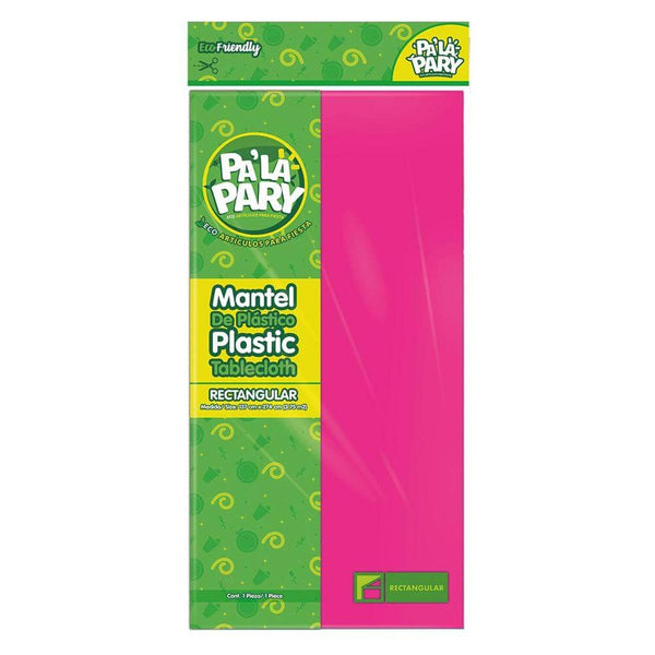 Pa´La Pary FABRICAS SELECTAS DEL CENTRO, S.A. DE C.V. MANTEL PLASTICO PALA PARY RECTANGULAR MAGENTA