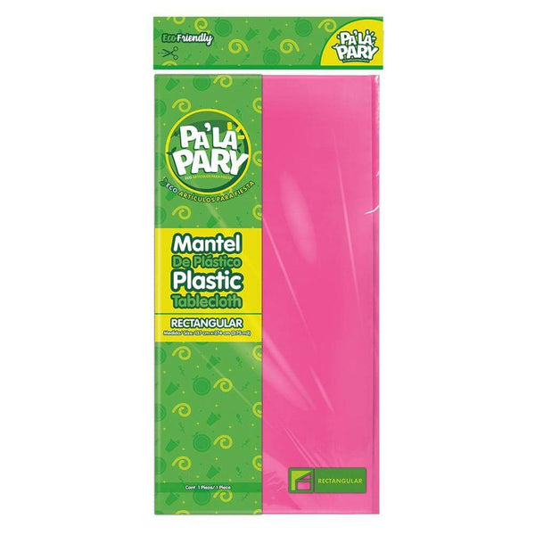 Pa´La Pary FABRICAS SELECTAS DEL CENTRO, S.A. DE C.V. MANTEL PLASTICO PALA PARY RECTANGULAR ROSA