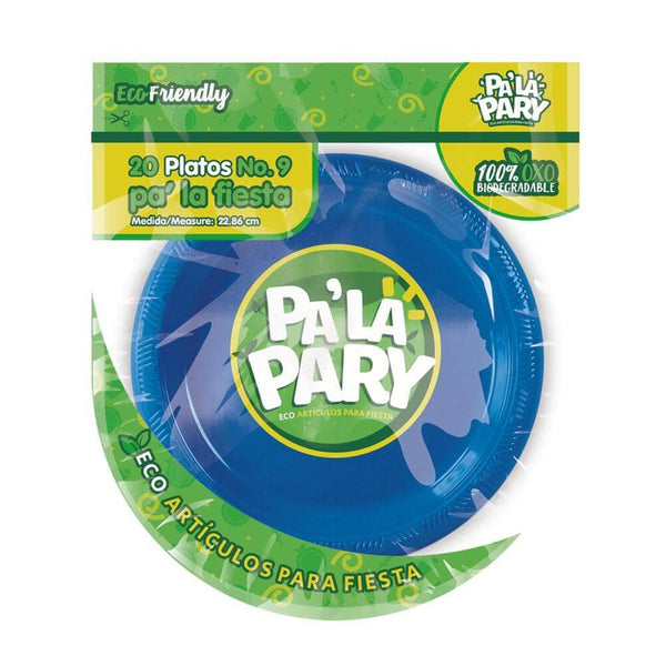 Pa´La Pary FABRICAS SELECTAS DEL CENTRO, S.A. DE C.V. PLATO PLASTICO PALA PARY #9 AZUL REY