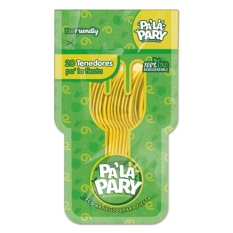 Pa´La Pary FABRICAS SELECTAS DEL CENTRO, S.A. DE C.V. TENEDOR PLASTICO PALA PARY AMARILLO