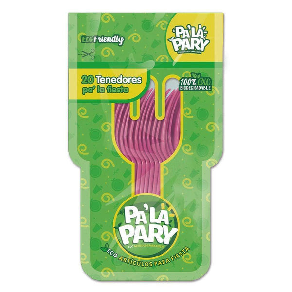 Pa´La Pary FABRICAS SELECTAS DEL CENTRO, S.A. DE C.V. TENEDOR PLASTICO PALA PARY ROSA