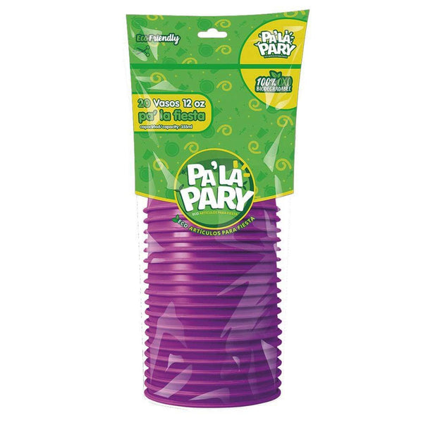 Pa´La Pary FABRICAS SELECTAS DEL CENTRO, S.A. DE C.V. VASO PLASTICO PALA PARY #12 MORADO