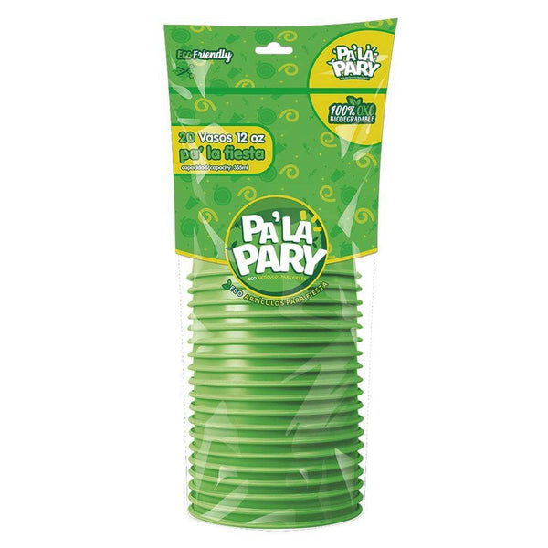 Pa´La Pary FABRICAS SELECTAS DEL CENTRO, S.A. DE C.V. VASO PLASTICO PALA PARY #12 VERDE KIWI