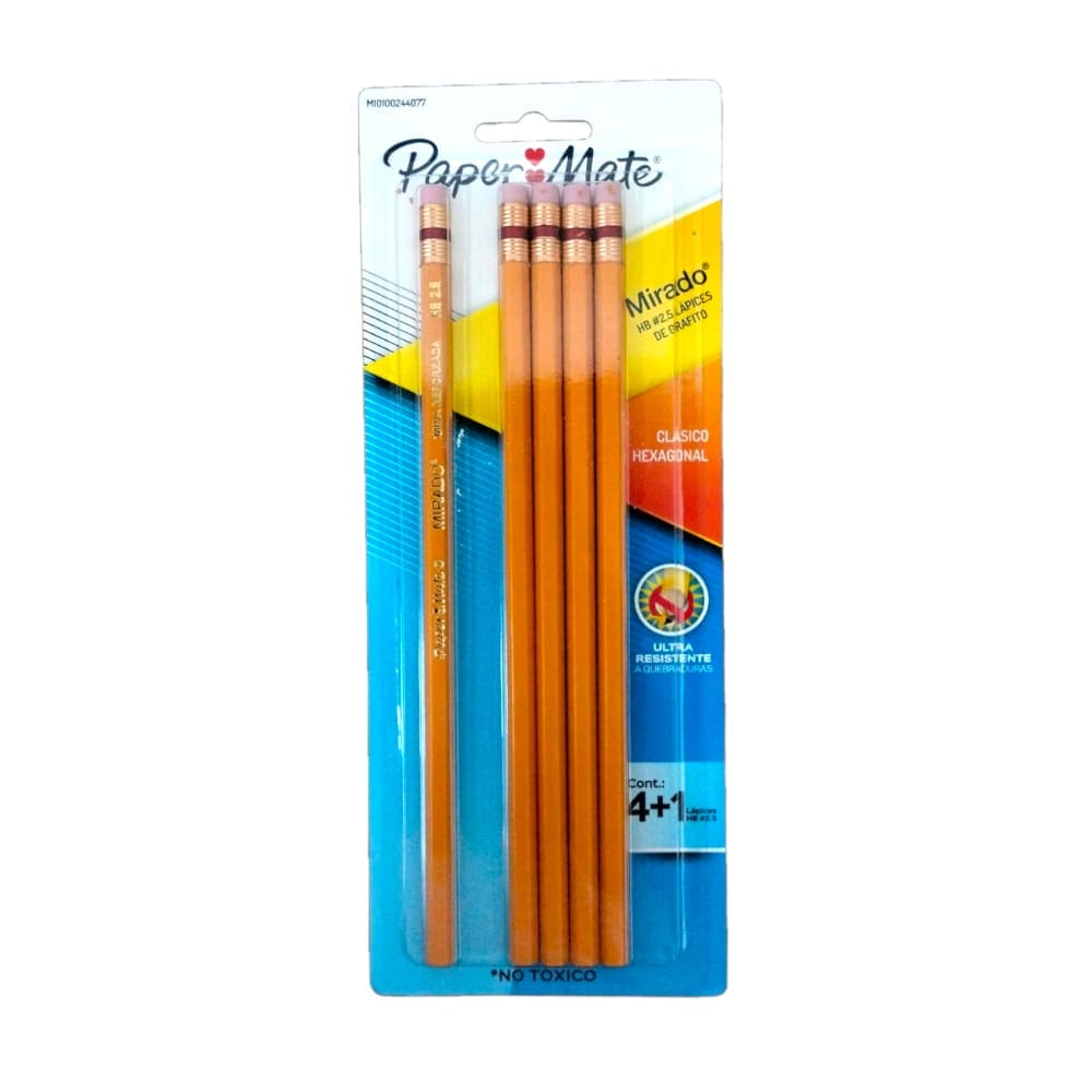 Paper Mate NEWELL BRANDS DE MEXICO, S.A. DE C.V. LAPIZ MIRADO #2.5 CON 4PZ