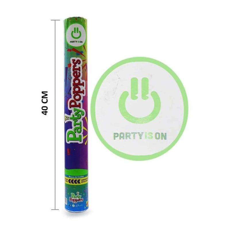 Party Is On FABRICAS SELECTAS DEL CENTRO, S.A. DE C.V. PARTY POPPER CONFETI MULTICOLOR 40CM