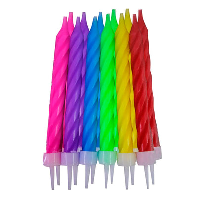 Party Is On FABRICAS SELECTAS DEL CENTRO, S.A. DE C.V. VELA ESPIRAL PAYASO NEON