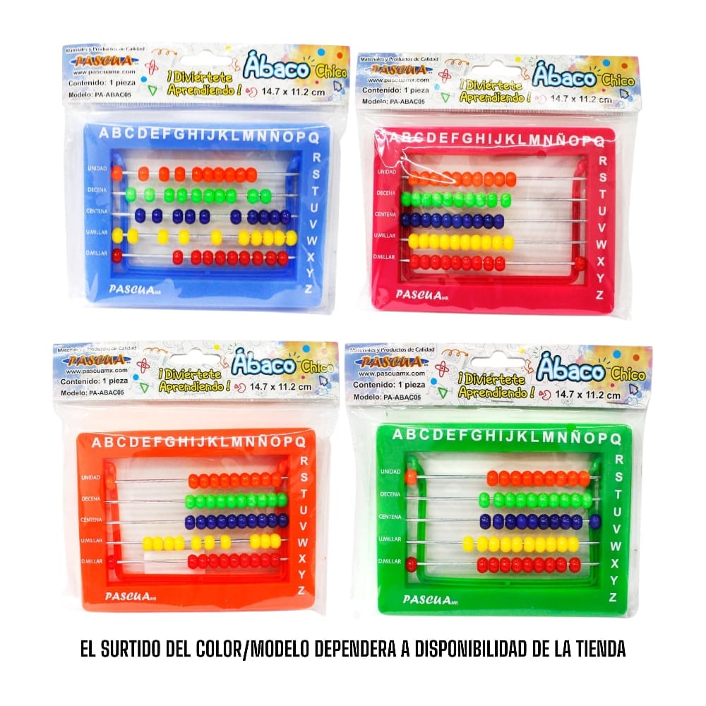 Pascua MEGAFUMI, S.A. DE C.V. ABACO ESCOLAR PASCUA CHICO 14.7X11.2CM