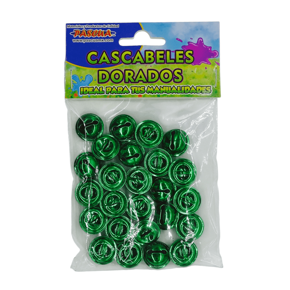 Pascua MEGAFUMI, S.A. DE C.V. CASCABEL 18MM #6 C/25PZ VERDE BANDERA