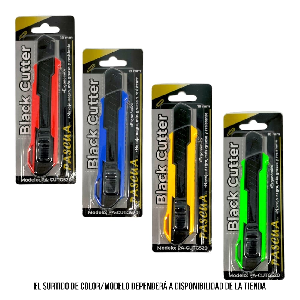 Pascua MEGAFUMI, S.A. DE C.V. CUTTER PASCUA ERGONOMICO NAVAJA NEGRA