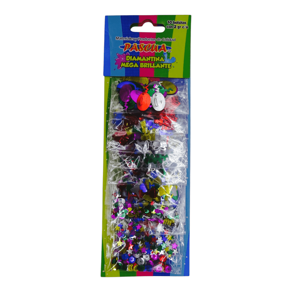 Pascua MEGAFUMI, S.A. DE C.V. DIAMANTINA PASCUA C/10 SOBRE DE  2G CONFETI DIAM. FIESTA