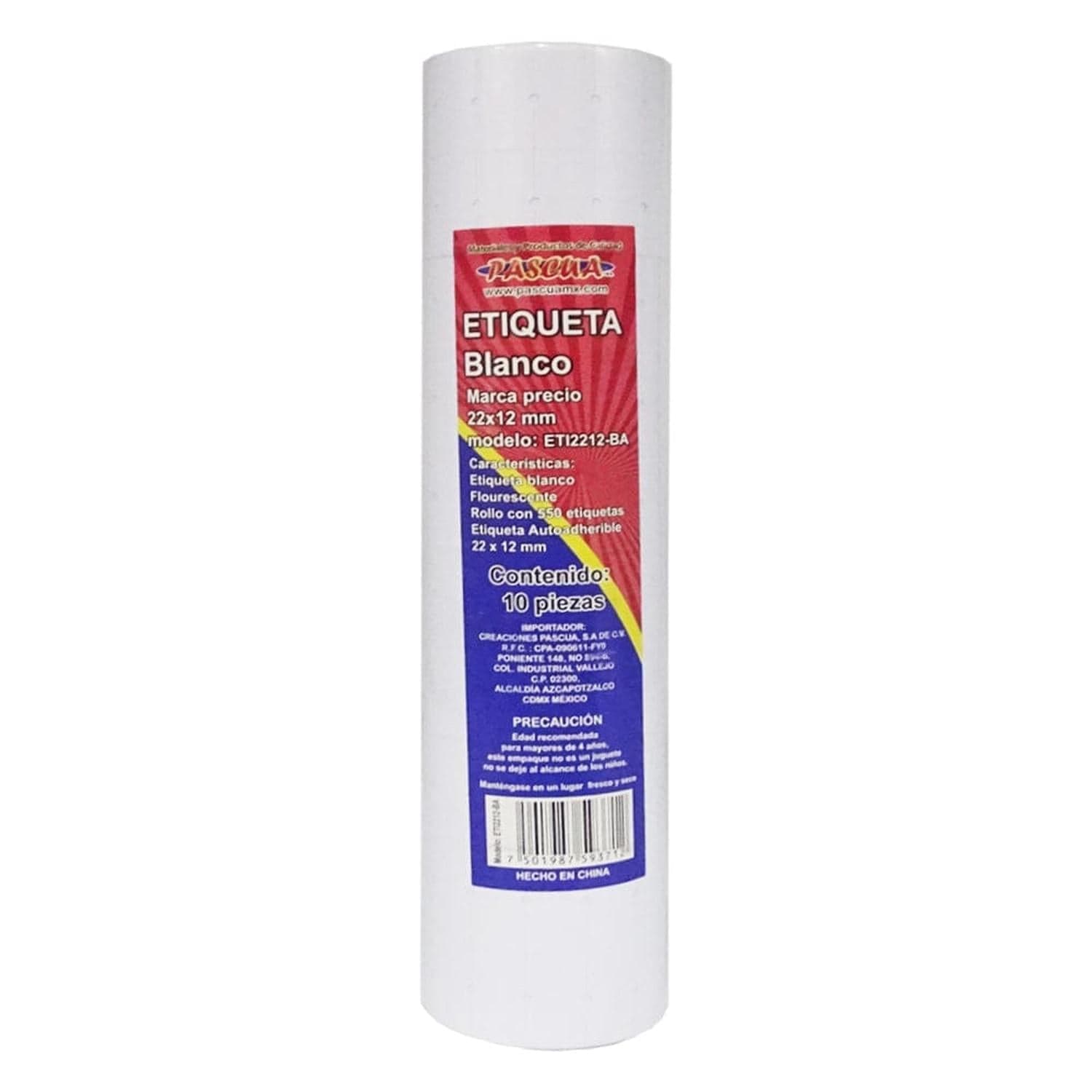 Pascua MEGAFUMI, S.A. DE C.V. ETIQUETA MARCA PRECIO PASCUA BLANCA