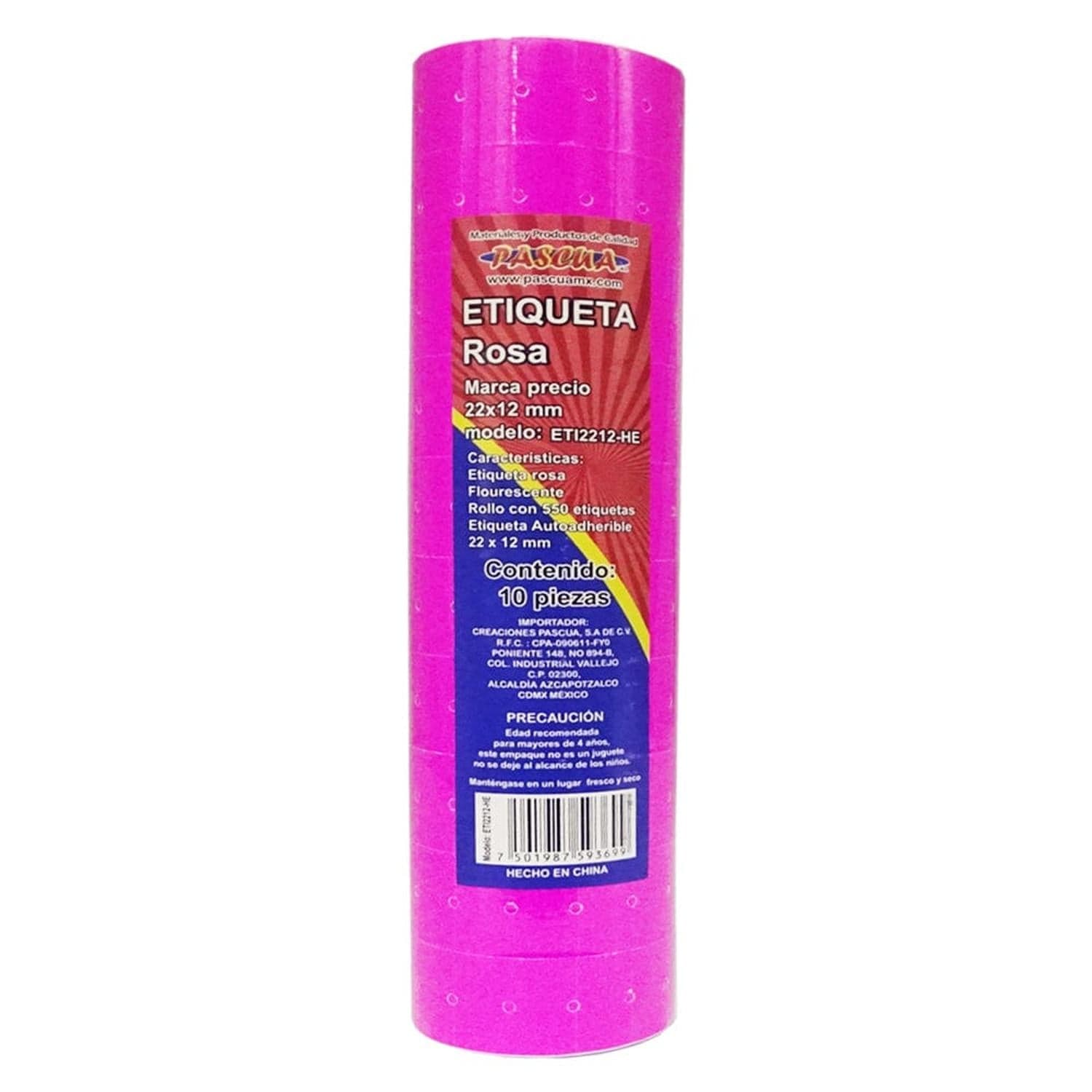 Pascua MEGAFUMI, S.A. DE C.V. ETIQUETA MARCA PRECIO PASCUA ROSA
