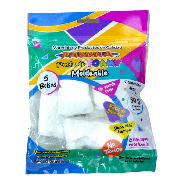 Pascua MEGAFUMI, S.A. DE C.V. FOAMY MOLDEABLE C/50G BLANCO