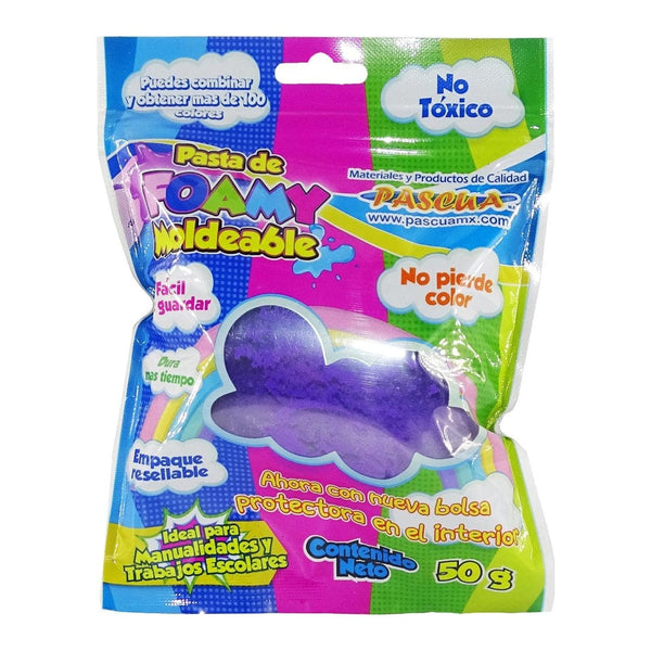 Pascua MEGAFUMI, S.A. DE C.V. FOAMY MOLDEABLE C/50G MORADO