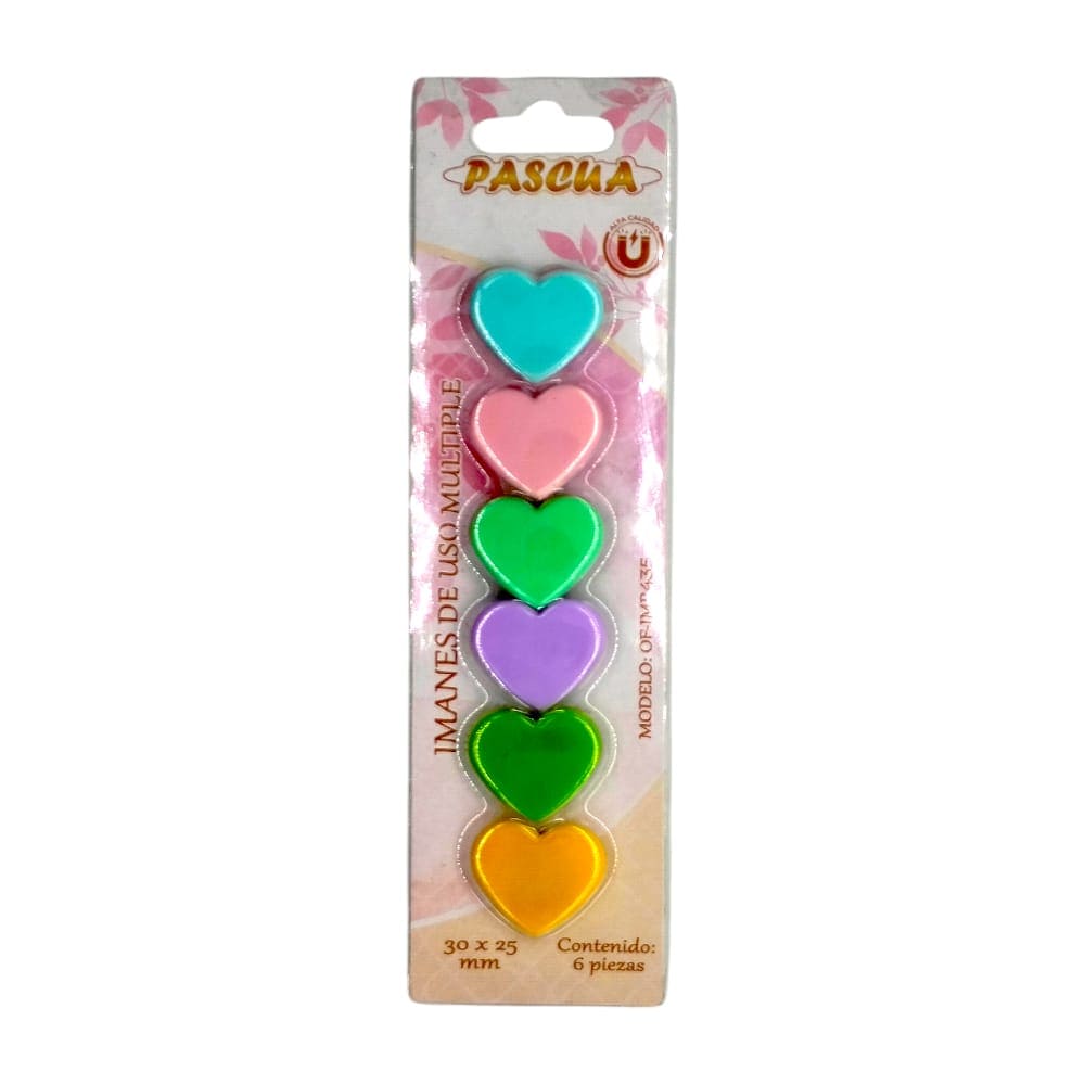 Pascua MEGAFUMI, S.A. DE C.V. IMANES PASCUA CORAZON COLORES MACARRON