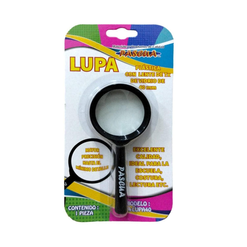 Pascua MEGAFUMI, S.A. DE C.V. LUPA PLASTICA PASCUA 40MM