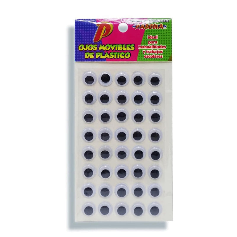 Pascua MEGAFUMI, S.A. DE C.V. OJOS MOVIBLES PLASTICO CON ADHESIVO 15MM