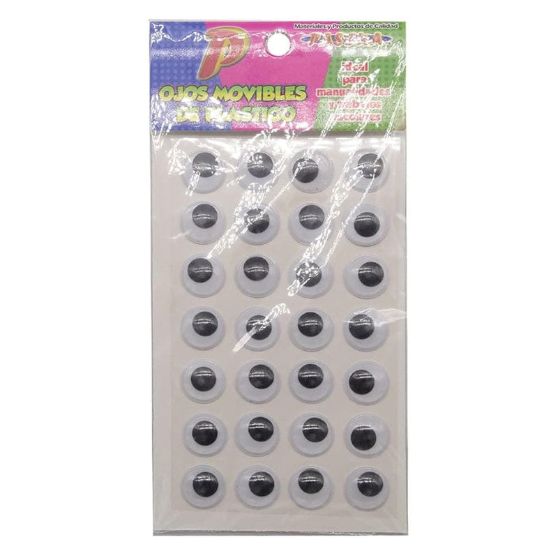 Pascua MEGAFUMI, S.A. DE C.V. OJOS MOVIBLES PLASTICO CON ADHESIVO 18MM