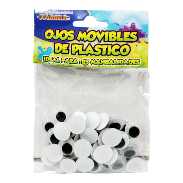 Pascua MEGAFUMI, S.A. DE C.V. OJOS MOVIBLES REDONDOS 15MM C/50PZ