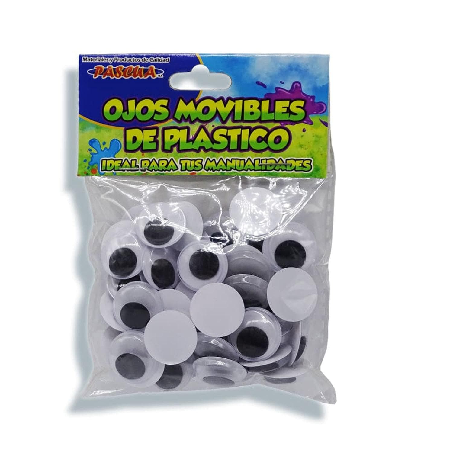 Pascua MEGAFUMI, S.A. DE C.V. OJOS MOVIBLES REDONDOS 20MM C/50PZ