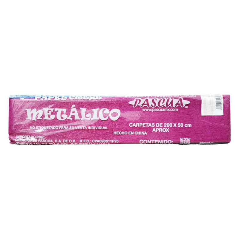 Pascua MEGAFUMI, S.A. DE C.V. PAPEL CREPE 50X70 PASCUA SURTIDO METALICO