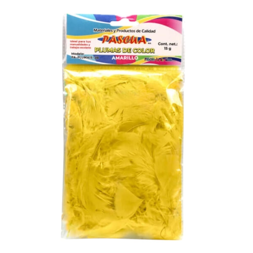 Pascua MEGAFUMI, S.A. DE C.V. PLUMAS DE COLORES PASCUA C/15G AMARILLO