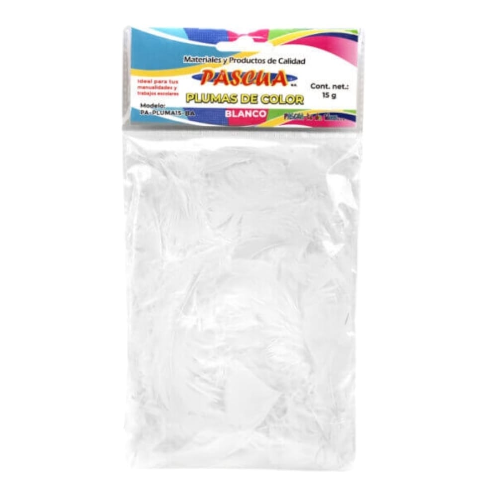 Pascua MEGAFUMI, S.A. DE C.V. PLUMAS DE COLORES PASCUA C/15G BLANCO