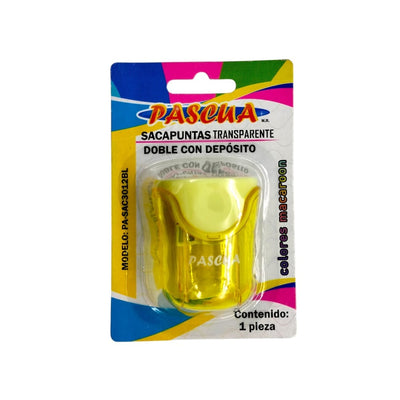 Pascua MEGAFUMI, S.A. DE C.V. SACAPUNTAS PASCUA DOBLE C/DEPOSITO TRANSPARENTE