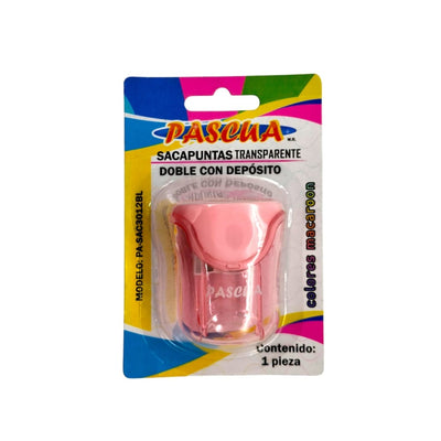 Pascua MEGAFUMI, S.A. DE C.V. SACAPUNTAS PASCUA DOBLE C/DEPOSITO TRANSPARENTE