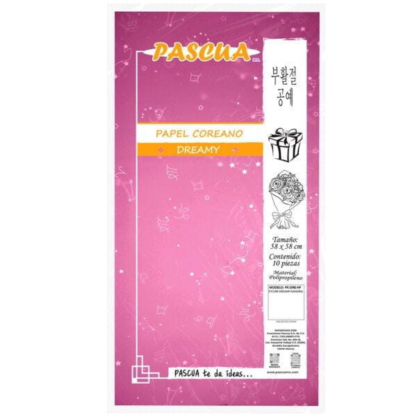 Pascua MEGAFUMI, S.A. DE C.V. SANGRIA PAPEL COREANO C/10PZ DREAMY