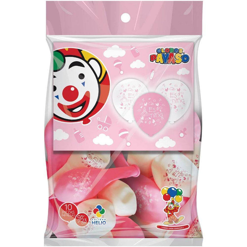 Payaso FABRICAS SELECTAS DEL CENTRO, S.A. DE C.V. BOLSA C/10 GLOBOS PAYASO IMPRESO