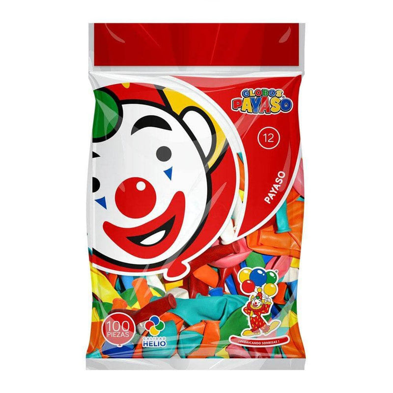 Payaso FABRICAS SELECTAS DEL CENTRO, S.A. DE C.V. BOLSA C/100 GLOBOS PAYASO