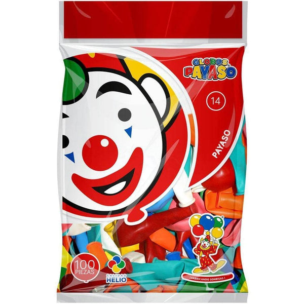 Payaso FABRICAS SELECTAS DEL CENTRO, S.A. DE C.V. BOLSA C/100 GLOBOS PAYASO #14