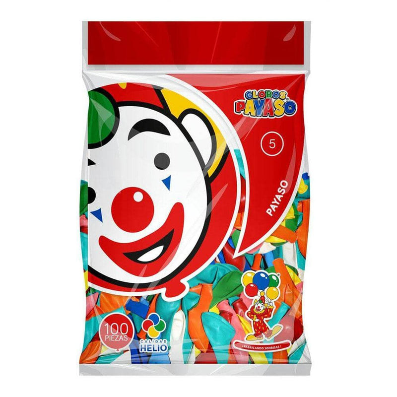 Payaso FABRICAS SELECTAS DEL CENTRO, S.A. DE C.V. BOLSA C/100 GLOBOS PAYASO