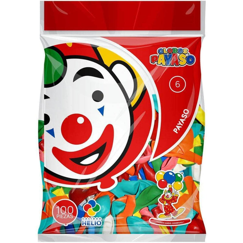 Payaso FABRICAS SELECTAS DEL CENTRO, S.A. DE C.V. BOLSA C/100 GLOBOS PAYASO