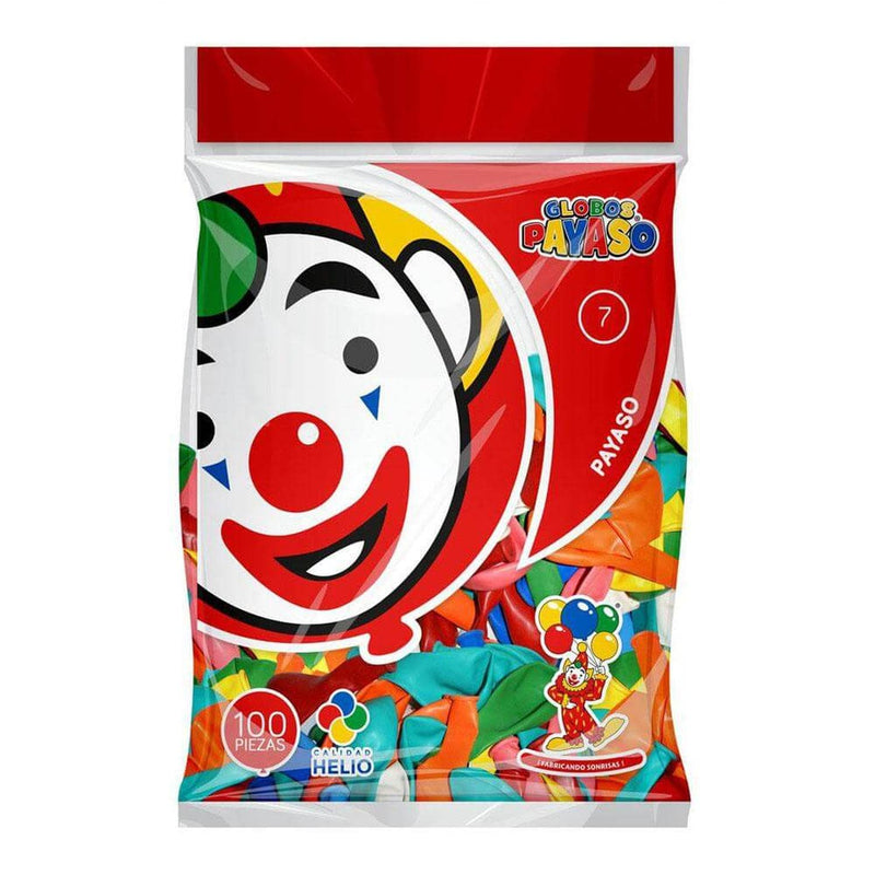 Payaso FABRICAS SELECTAS DEL CENTRO, S.A. DE C.V. BOLSA C/100 GLOBOS PAYASO