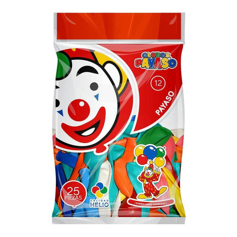 Payaso FABRICAS SELECTAS DEL CENTRO, S.A. DE C.V. BOLSA C/25 GLOBOS PAYASO