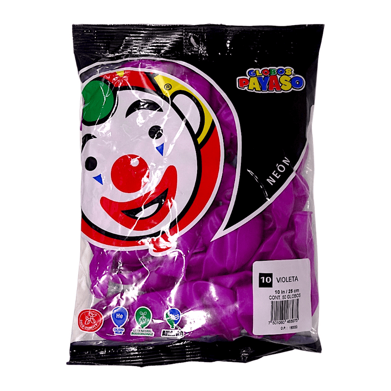 Payaso FABRICAS SELECTAS DEL CENTRO, S.A. DE C.V. BOLSA C/50 GLOBOS PAYASO