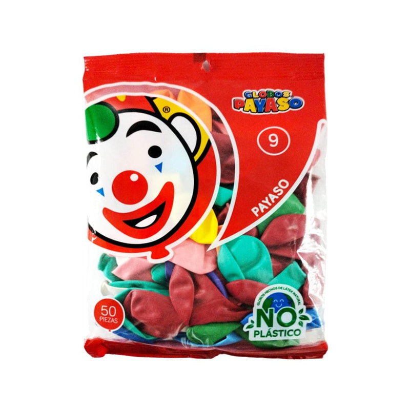 Payaso FABRICAS SELECTAS DEL CENTRO, S.A. DE C.V. BOLSA C/50 GLOBOS PAYASO