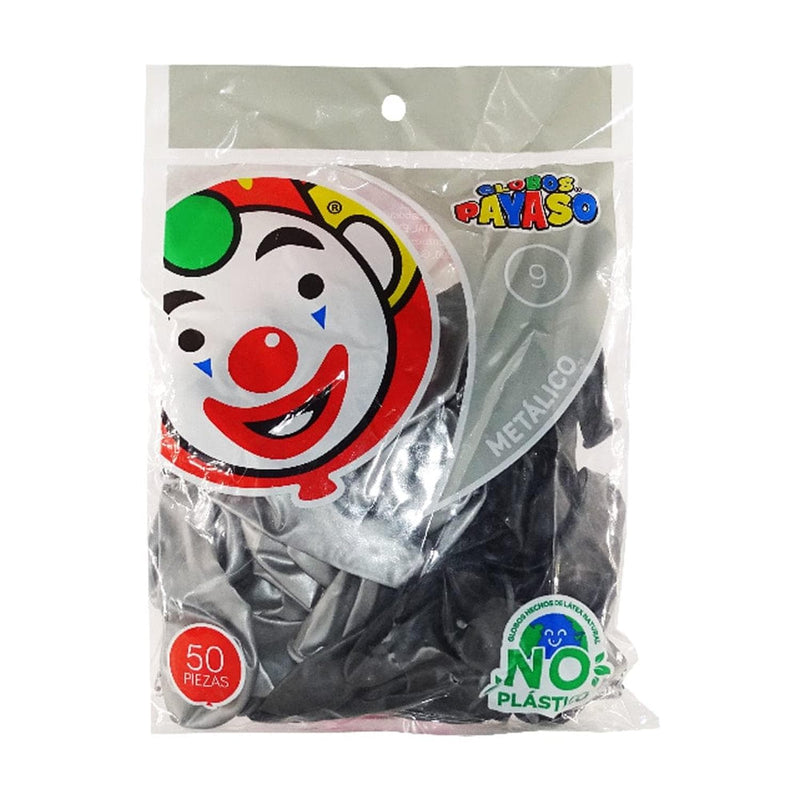 Payaso FABRICAS SELECTAS DEL CENTRO, S.A. DE C.V. BOLSA C/50 GLOBOS PAYASO METALICO